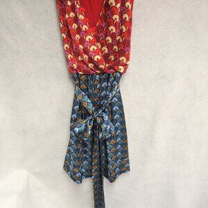 Women's Tory Burch Red and Blue Dress Size 0